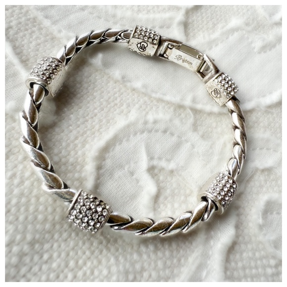 Brighton Silver Rope and Crystal Bracelet - Picture 1 of 4